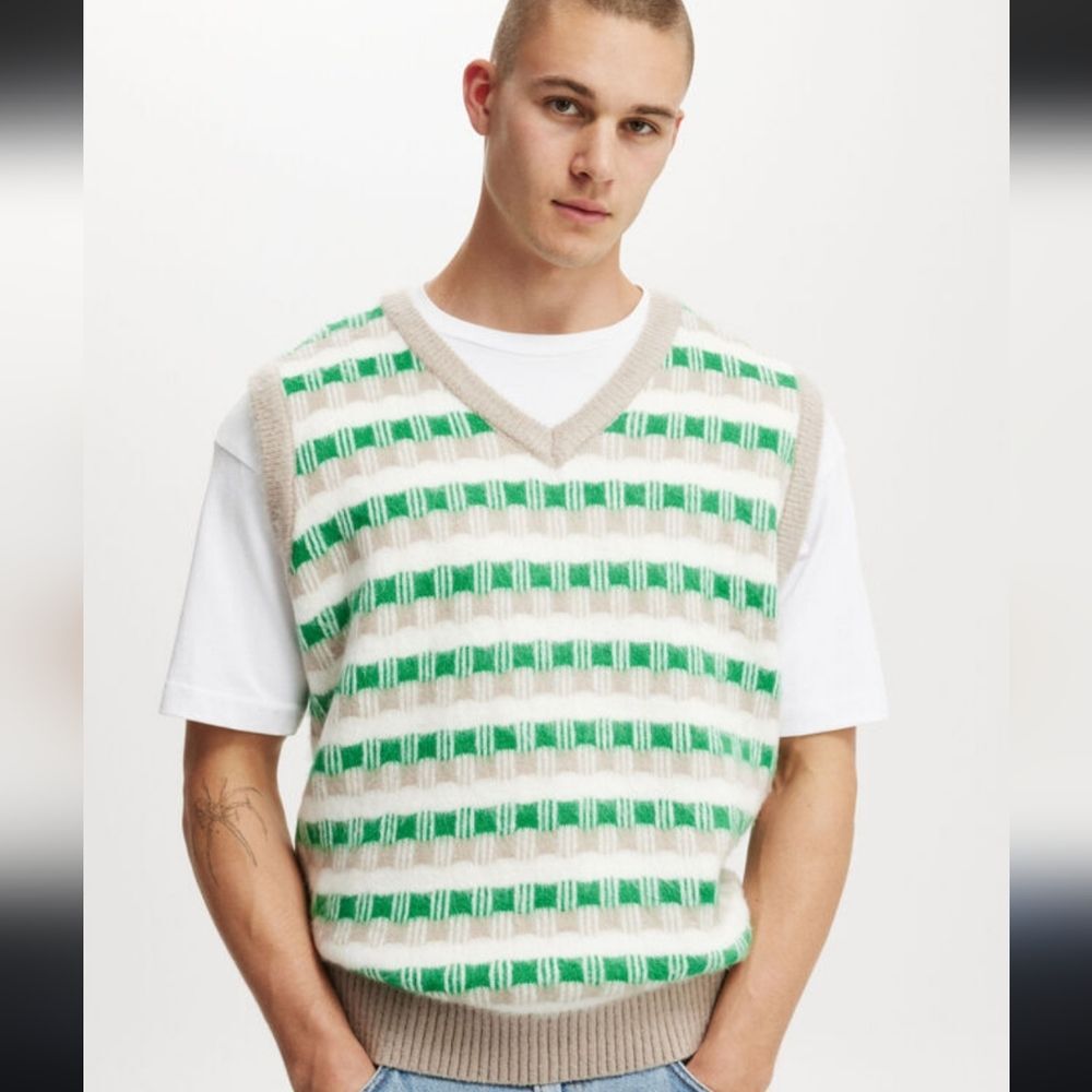 Cotton On Vintage Knit Vest XS